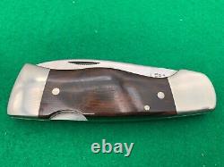 Western Rare Vintage 1977 45 Ans Old Lock Knife Box, Gaine, Papiers