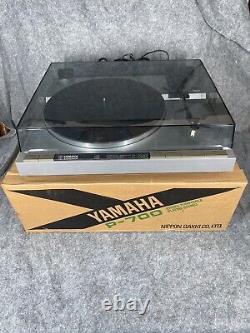 Yamaha P-700 Table Tournante Fabriquée Au Japon Avec Boîte Rare Vintage Working