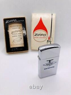 Zippo Lighter Vintage Rare Slim (1969) Nouveauté Avec Boîte Originale